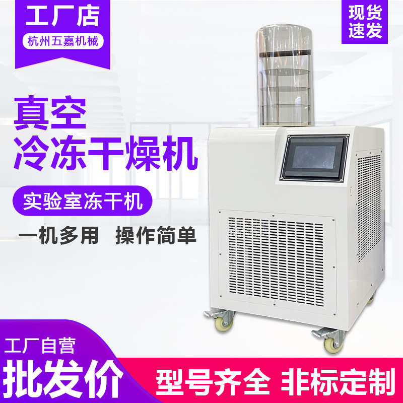 真空冷冻干燥机果蔬肉类海鲜食品速冻冻干机实验室家用小型冻干机