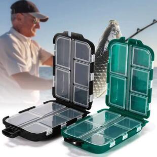 Fishing Tackle Box 10 Compartment Lure Hook Storage Case Dou