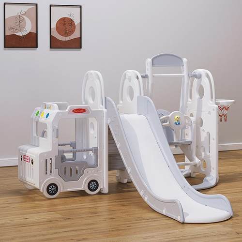 儿童游乐园玩具滑滑梯室内汽车巴士滑梯宝宝秋千组合攀爬多功能