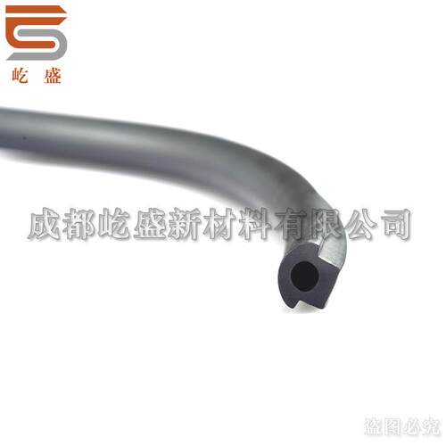 氟胶条耐酸碱耐高温黑色异形厂家供应各种氟橡胶密封条