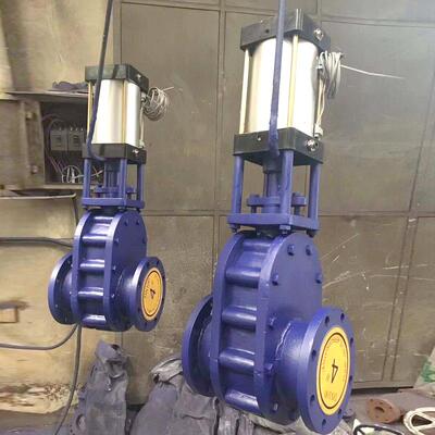 气动陶瓷双闸板阀硬质合金出料阀 PZ644TC气动耐磨进料阀厂家供应