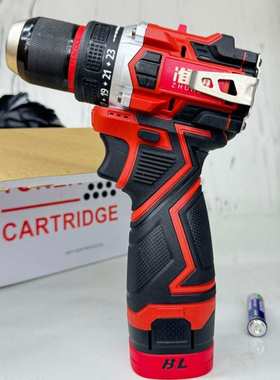 手电钻双速小钢炮准霸BL新款橙红色纯铜无刷大功率正反转多功能