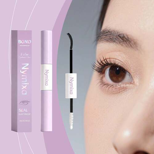 Nymixa Dual-Head Eyelash Glue - Naturally Gentle, Non-Irrita