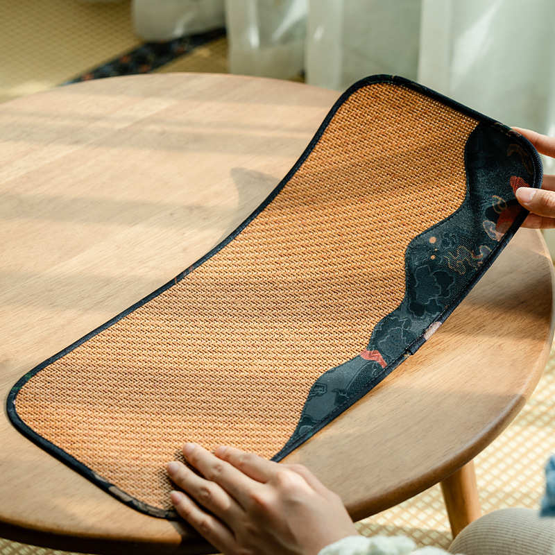 茶巾长方养垫棱干藤居茶具泡桌布茶杯纹件织中式昌朴茶席垫壶功夫