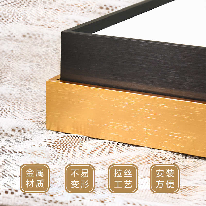简约铝合金窄边加厚相框A3 4K 8K金属画框挂墙海报广告框装裱定制