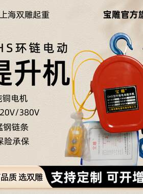DHS型电动提升机宝雕葫芦环链木箱包装卷扬机链条式吊机起重机