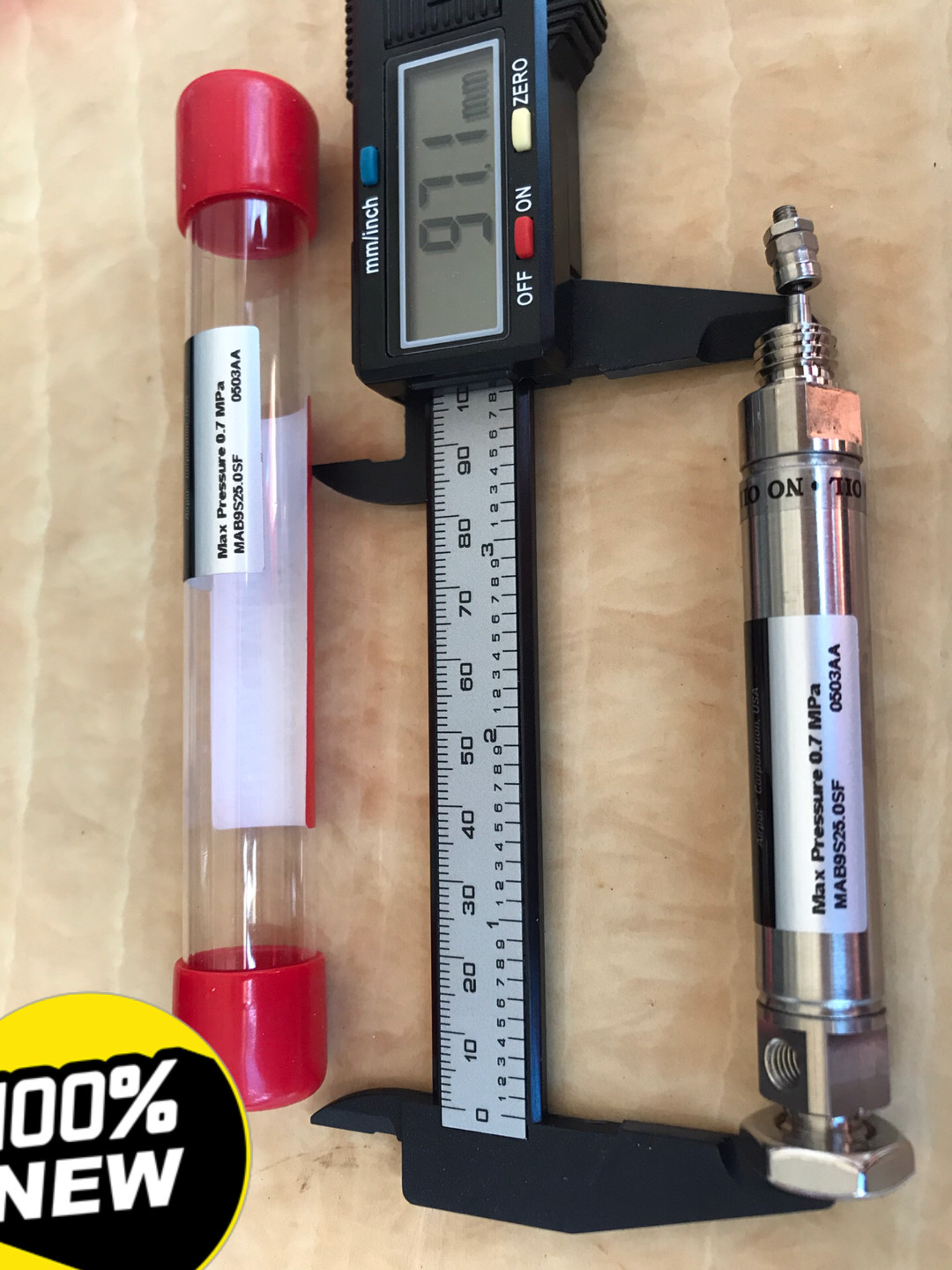 美国airpel小型尺寸低摩擦无油气缸，型号：MAB9S25