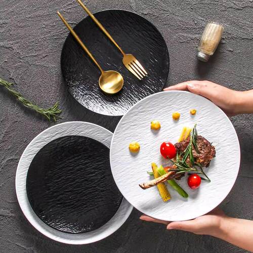 dinner plates ceramic steak plate dishes 西餐盘 western food