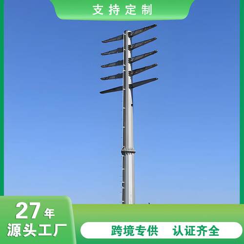 电力杆高压架线电力铁塔多棱形状架线杆钢管塔电线杆多种规格厂家