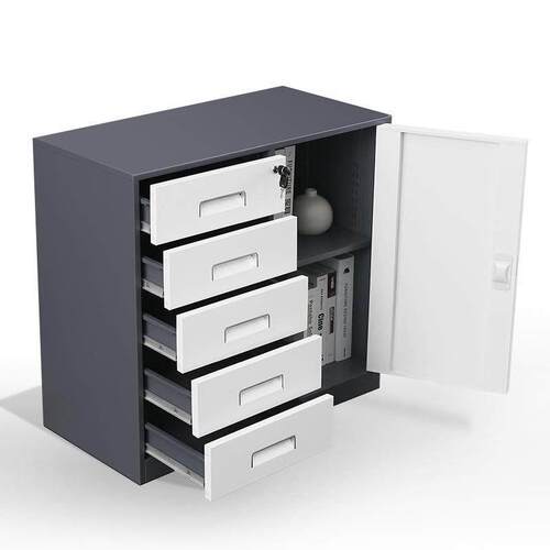 【折扣价】公室矮柜储物柜铁皮柜资料柜办公办柜带抽屉式文锁打件