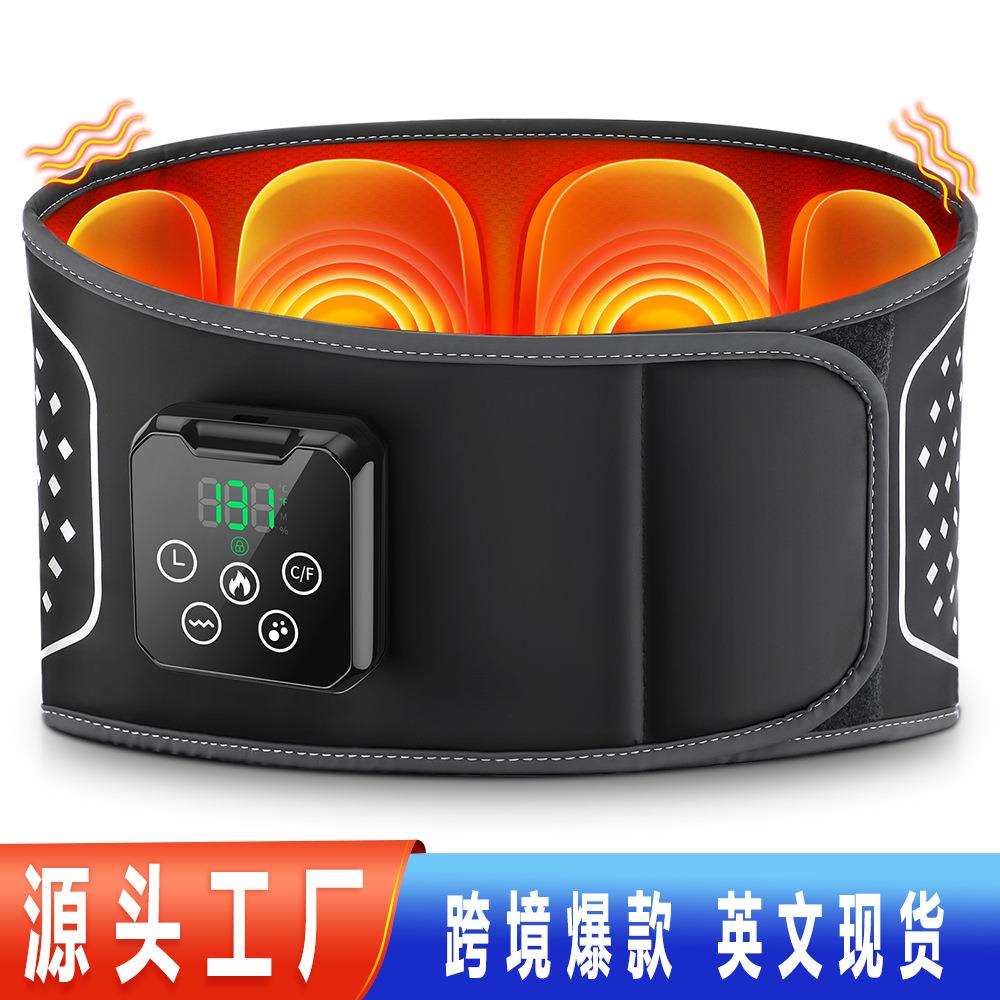 跨境腰部气压按摩仪无线多功能发热理疗护腰带智能腰疼腹部按摩器