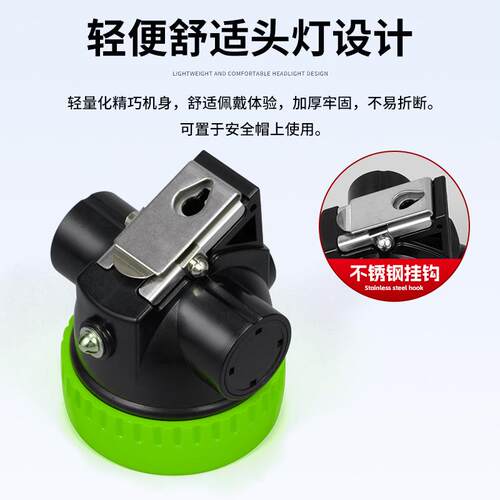 厂家直供可跨境BK3000绿色头戴工业矿用灯强劲续航防水工矿灯
