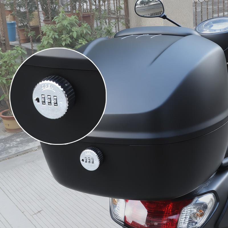 密码锁尾箱35L大号摩托车后尾箱电动后备箱33L通用工具箱防盗新款