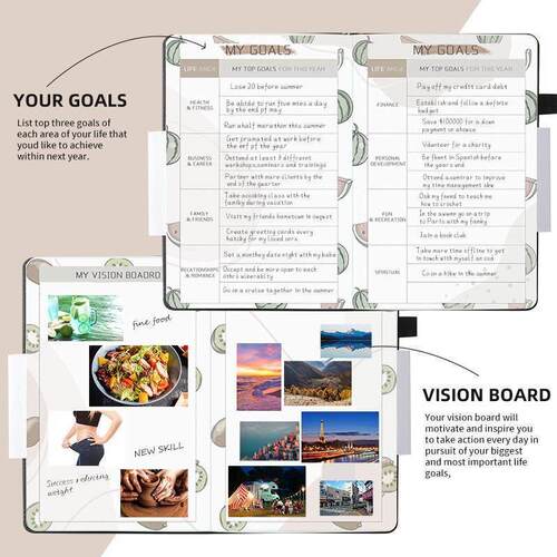 A5 Agenda Planner Notebook Diary Undated Weekly Planner Go