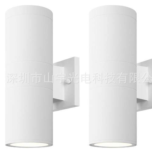 2.4G无极调光调色双头美式25w壁灯美规挂盘灯珠RGBW墙壁灯紫光灯
