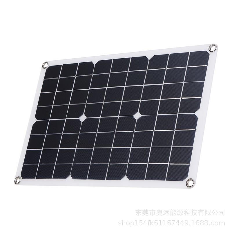 单晶硅20W太阳能板充电器户外应急太阳能手机汽车游艇充电光伏板