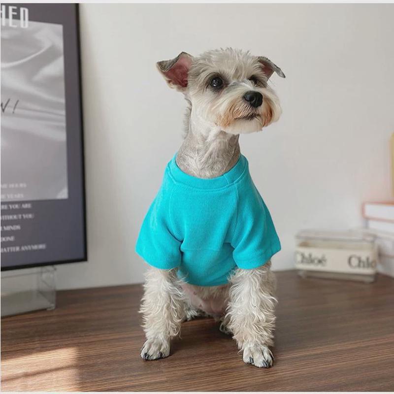 宠物狗狗衣服春秋夏季小型犬泰迪博美雪纳瑞茶杯犬衣服防掉毛薄款