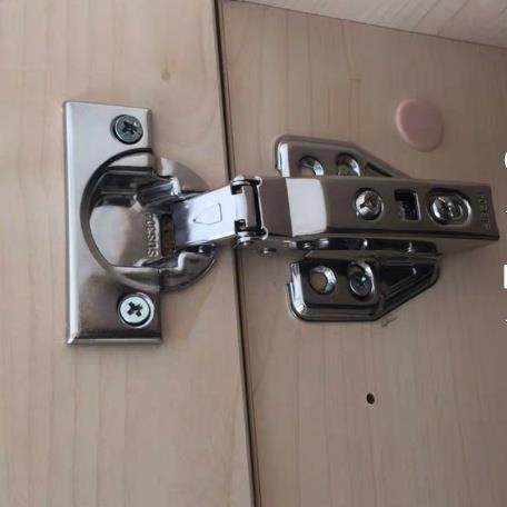 304不锈钢铰链阻尼缓冲液压门铰弹簧飞机烟斗衣柜橱柜门合页中弯