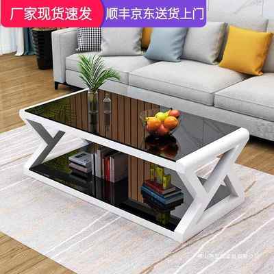 客厅茶几2025新款小户型钢化玻璃茶几客厅轻奢办公室茶几创意茶桌
