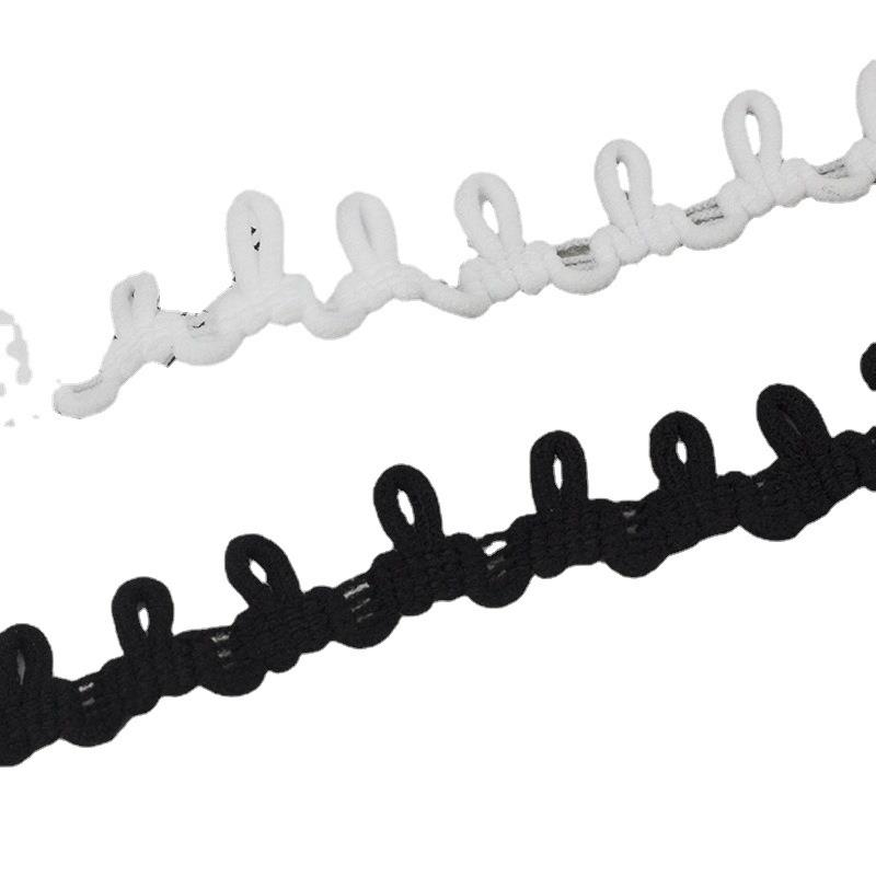 厂销家直弹毛ELI力扣袢汉服旗袍衣领扣纽扣涤纶领子扣领盘扣可染