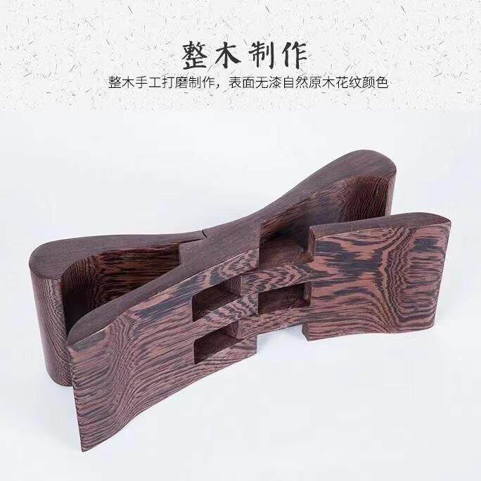 鸡翅木鲁班枕鲁班凳折叠一体高端枕头凉枕颈椎枕保健可折叠款枕头