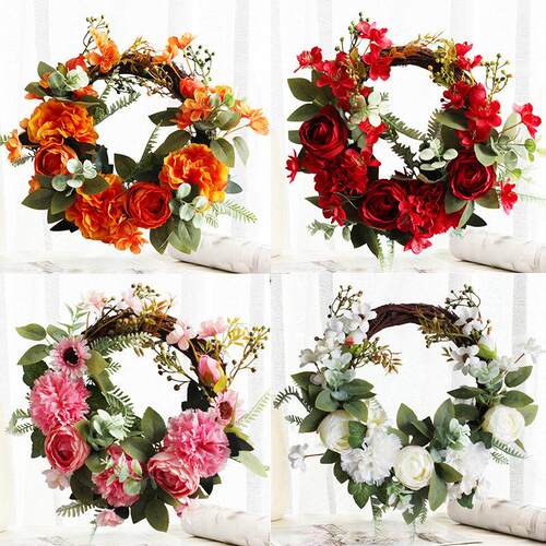Christmas decorations Christmas wreath pendants圣诞花环