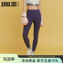 annasui安娜苏秋季牛仔，设计legging瑜伽长裤修身提臀休闲时尚女