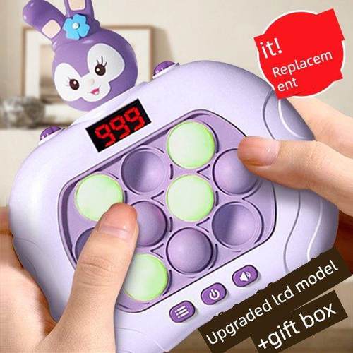 掌上地鼠儿童速推按按乐游戏机男女孩解压益智闯关消消乐生日礼物