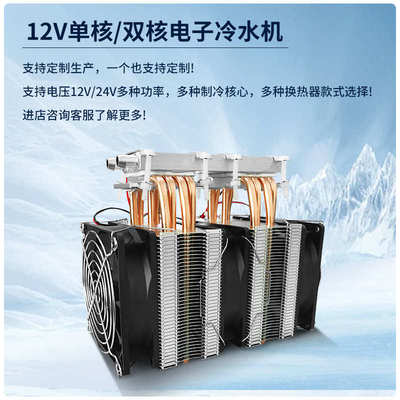 12V/24V半导体冷水机冷却器空气冷却装置鱼缸恒温DIY套餐致冷器