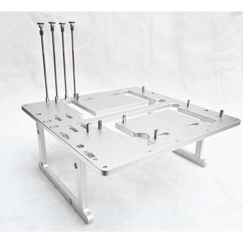 JXK-K2开放式全铝机箱电脑硬件MATX主板245X245水冷测试平台台式