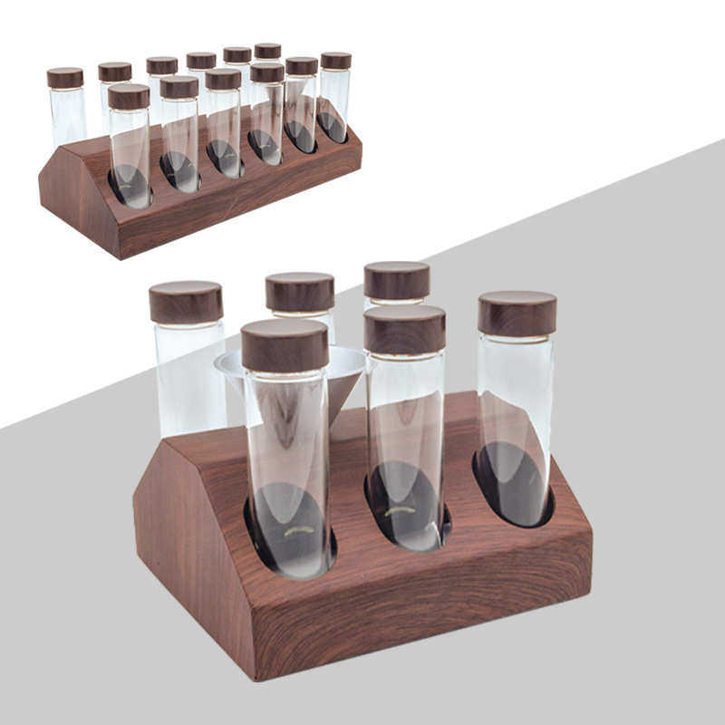 透明玻璃咖啡多功能试管架密封罐多孔展示架咖啡豆茶叶分装收纳架,餐饮具,配套器具,淘宝优惠券,粉丝福利购,淘宝优惠卷