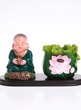 正品室妙工件坊加油笔筒办公桌面摆教师节实用送礼物老师书房书柜