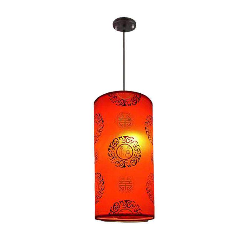 小吊灯中国风格餐厅羊皮灯具仿复古典走廊装饰灯新中式复古风手工