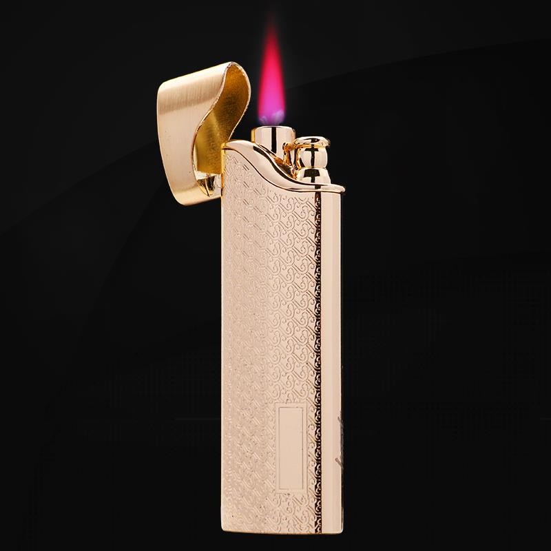 正品百诚制个性创意充气打火机防风超薄迷长条直冲你火机 定男士