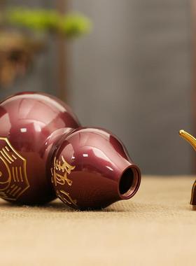 紫金葫芦八卦葫芦黄铜葫芦家居客厅摆件工艺品办公室店铺桌面摆饰