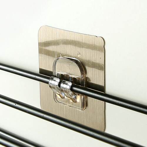 Transparent pull wire seamless claw buckle, no-drill seamles