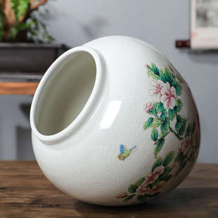 插花瓶ins高颜值白色花瓶可水培中式 景德镇花瓶陶瓷 家居轻奢摆件