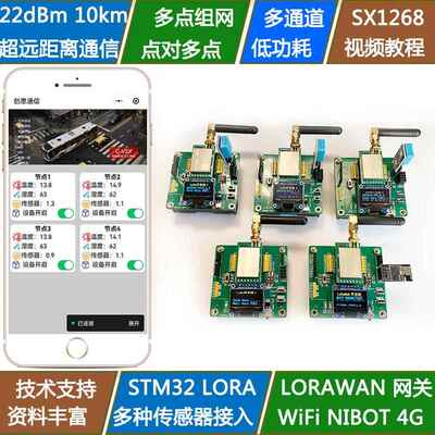 STM32 LoRa开发板 SX1268远距离模组 LORAWAN物联网WIFI开发板