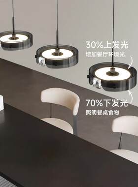 意式轻奢厅卧室吊大气主灯现代简约一字长客条三头餐灯Lighting桌