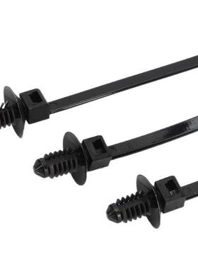 螺纹0头线束1扎带5*75mmHS0汽车束线带50条/包2螺丝QCS扎带