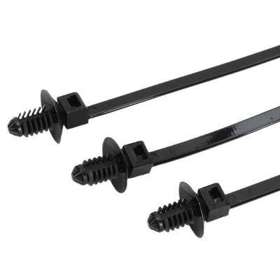 螺纹0头线束1扎带5*75mmHS0汽车束线带50条/包2螺丝QCS扎带