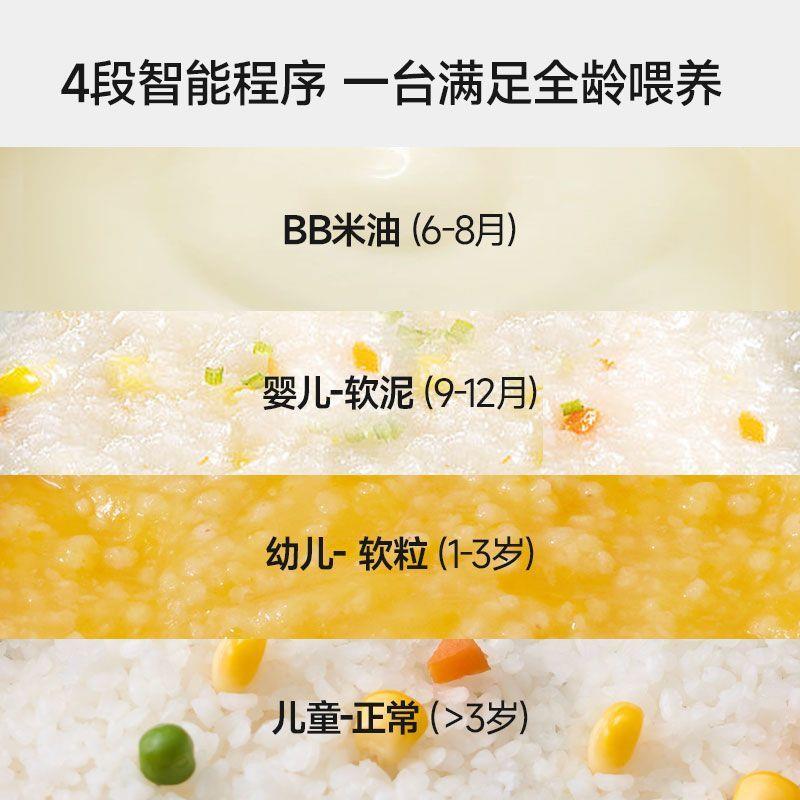 炖锅四阶婴儿炖粥锅家用智能预约煲汤功能宝宝电炖锅包邮亚马逊