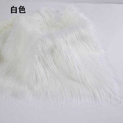 毛长绒布料cm落水棉花娃娃毛兽装杂头发滚VAO束植绒布9网红花