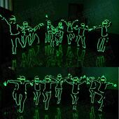 激光舞演出服 发光演出服荧舞服蹈 电光舞 光荧舞光表演服 正品