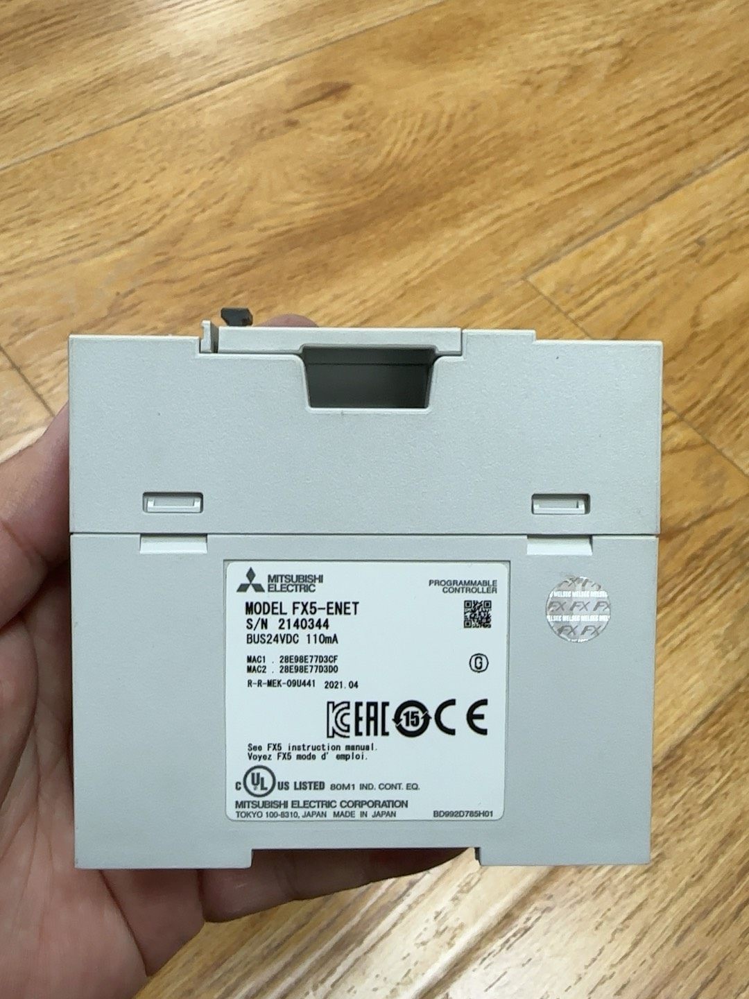 三菱FX5-ENET   裸机  21年 实物拍摄  包功能