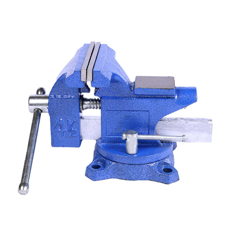 厂家现货 小型家用带砧面4.5欧式钢台虎钳  小台钳