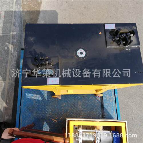 3KW双头弯箍机 12mm双岗位钢筋箍圈机 建筑双工位钢筋弯箍机