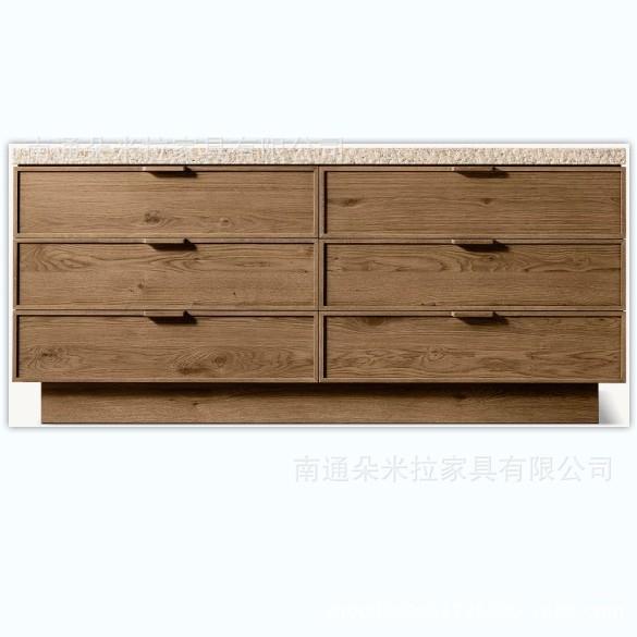 RH美式实木高端豪华别墅房卧室斗柜抽屉柜储物柜