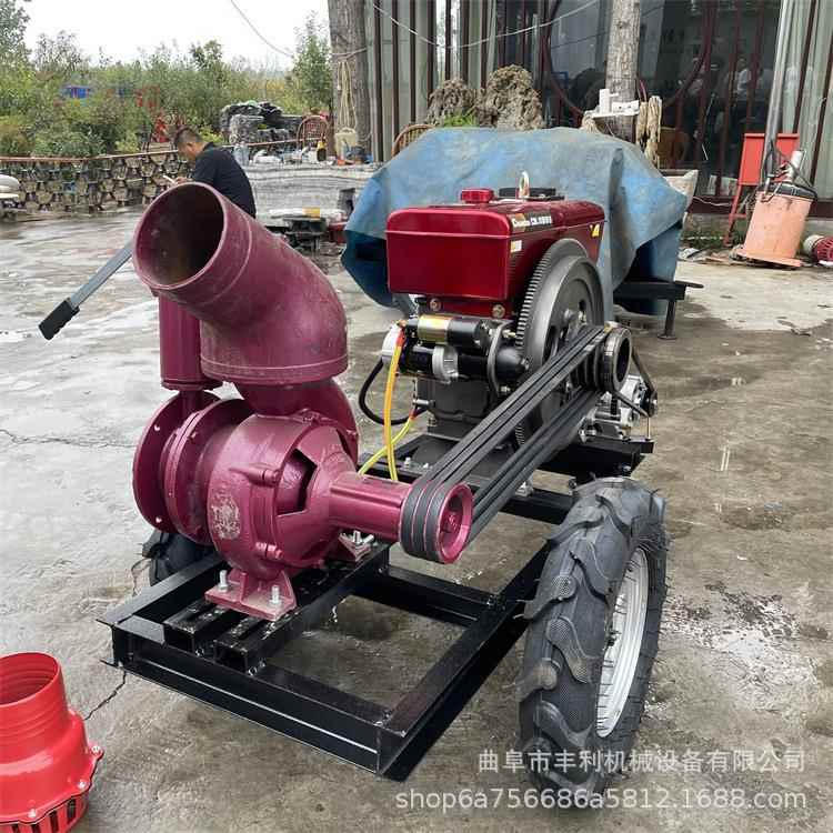 拖拉机带六寸八寸抽水泵小麦灌溉高压抽水机电机款浇地高压泵