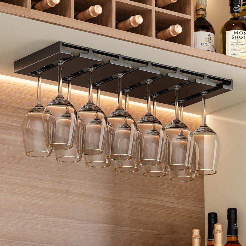 红酒杯架子倒挂高脚杯置物架不锈钢家用高档杯子悬挂酒柜壁挂